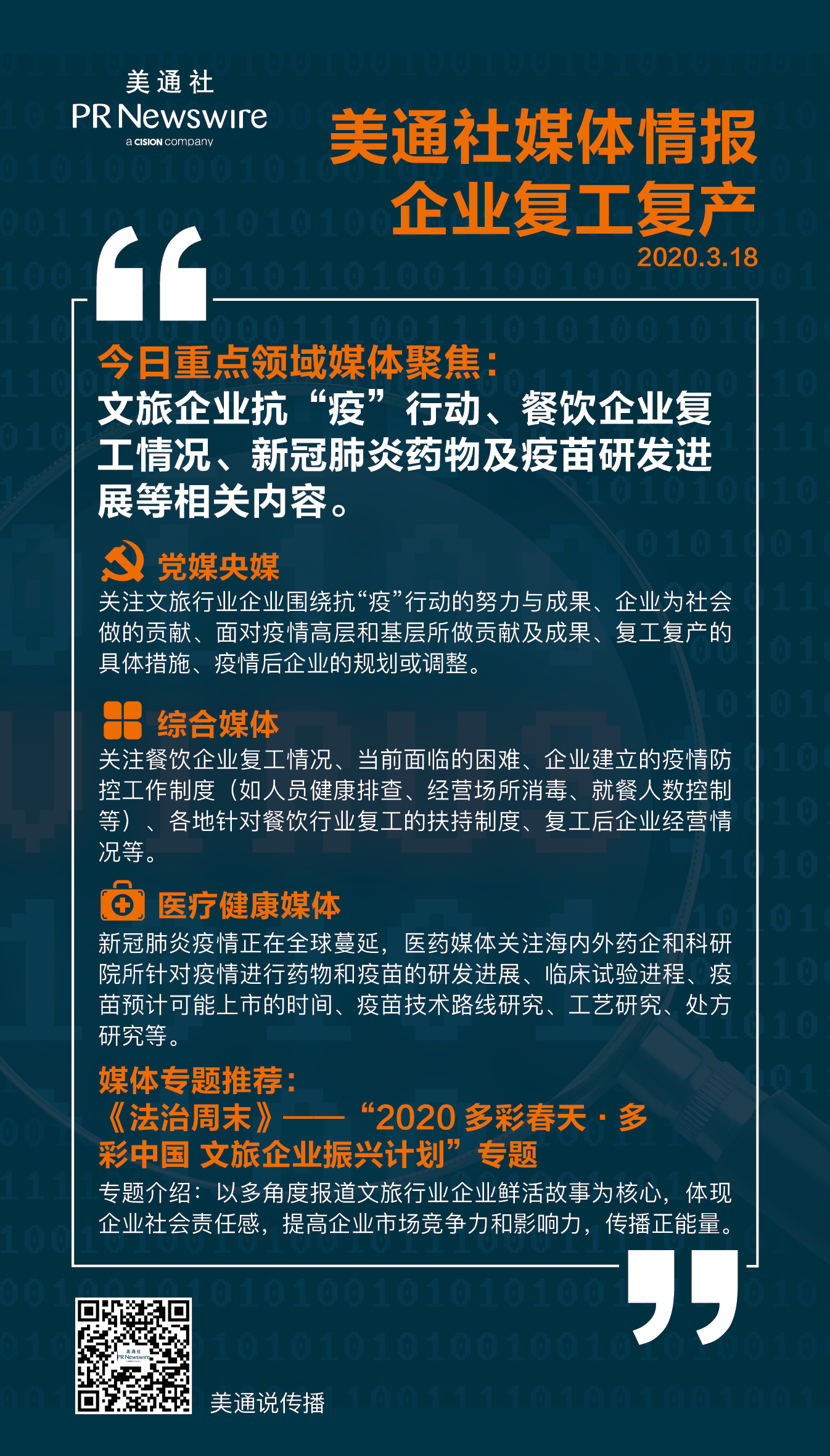 【3.20一周媒體聚焦】金融科技、文旅、時尚消費企業(yè)振興與發(fā)展