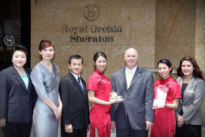 Keith Hardie, General Manager at Royal Orchid Sheraton Hotel & Towers who has recently transferred from Shanghai. China along with Mandarin-speaking Associates at the hotel