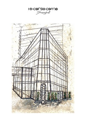 Drawing of 10 Corso Como store in Shanghai 