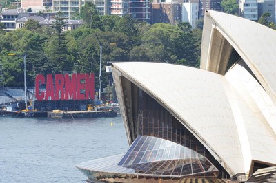 Finishing touches are unveiled today, on the magnificent set of Opera on Sydney Harbour: Carmen, which opens on Fri 22 March. More info at www.operaonsydneyharbour.com.au